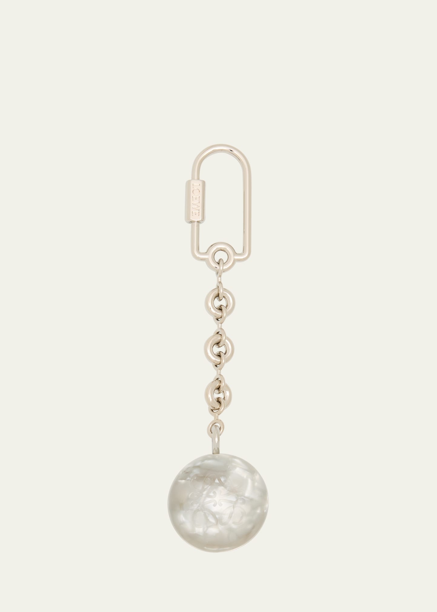 Pearly Pebbled Anagram Keyring - 1