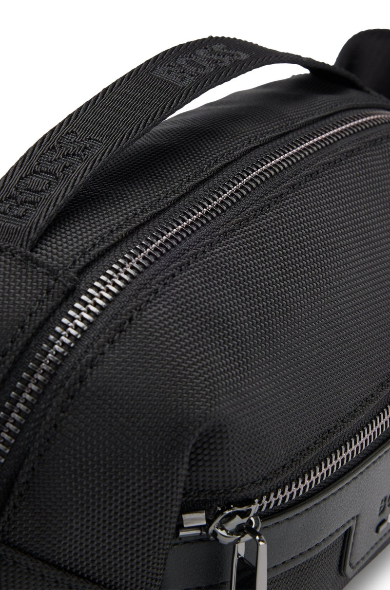 LOGO-EMBOSSED BELT BAG IN STRUCTURED FABRIC 5