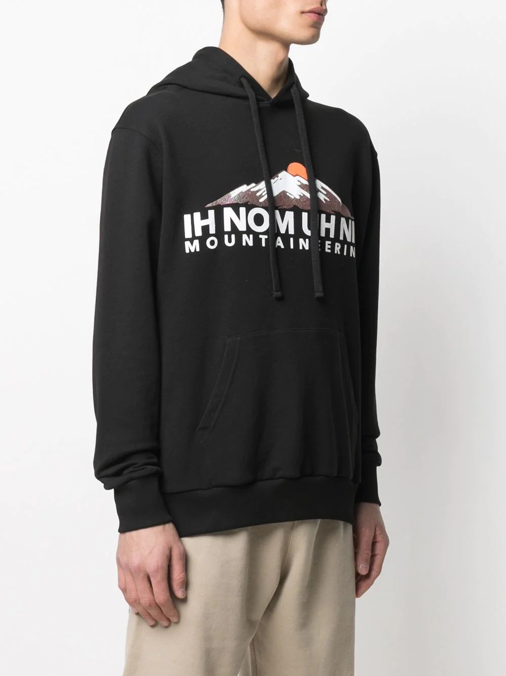 logo drawstring hoodie - 3