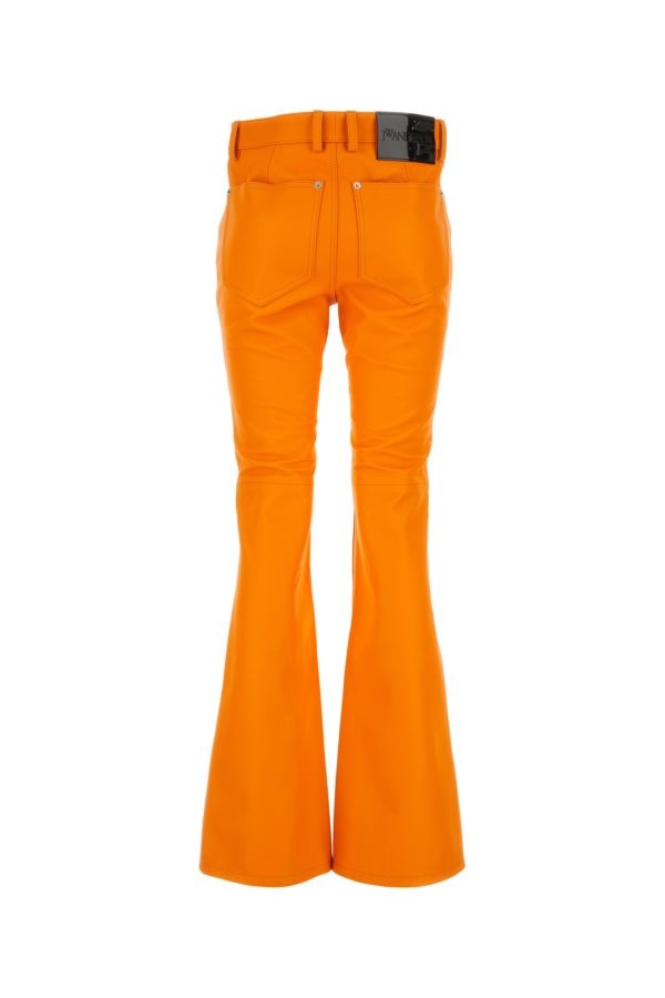 【送料&関税込】J.W. Anderson Orange Leather Pant Jw Anderson J.w. Anderson Leather Pants In Orange | ModeSens