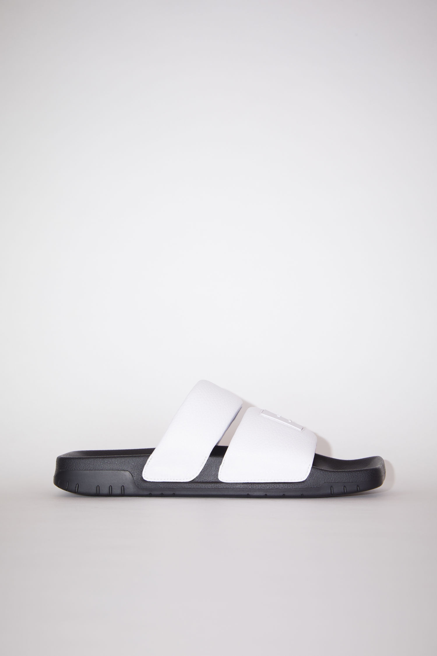 Flat sandals - White/black - 1