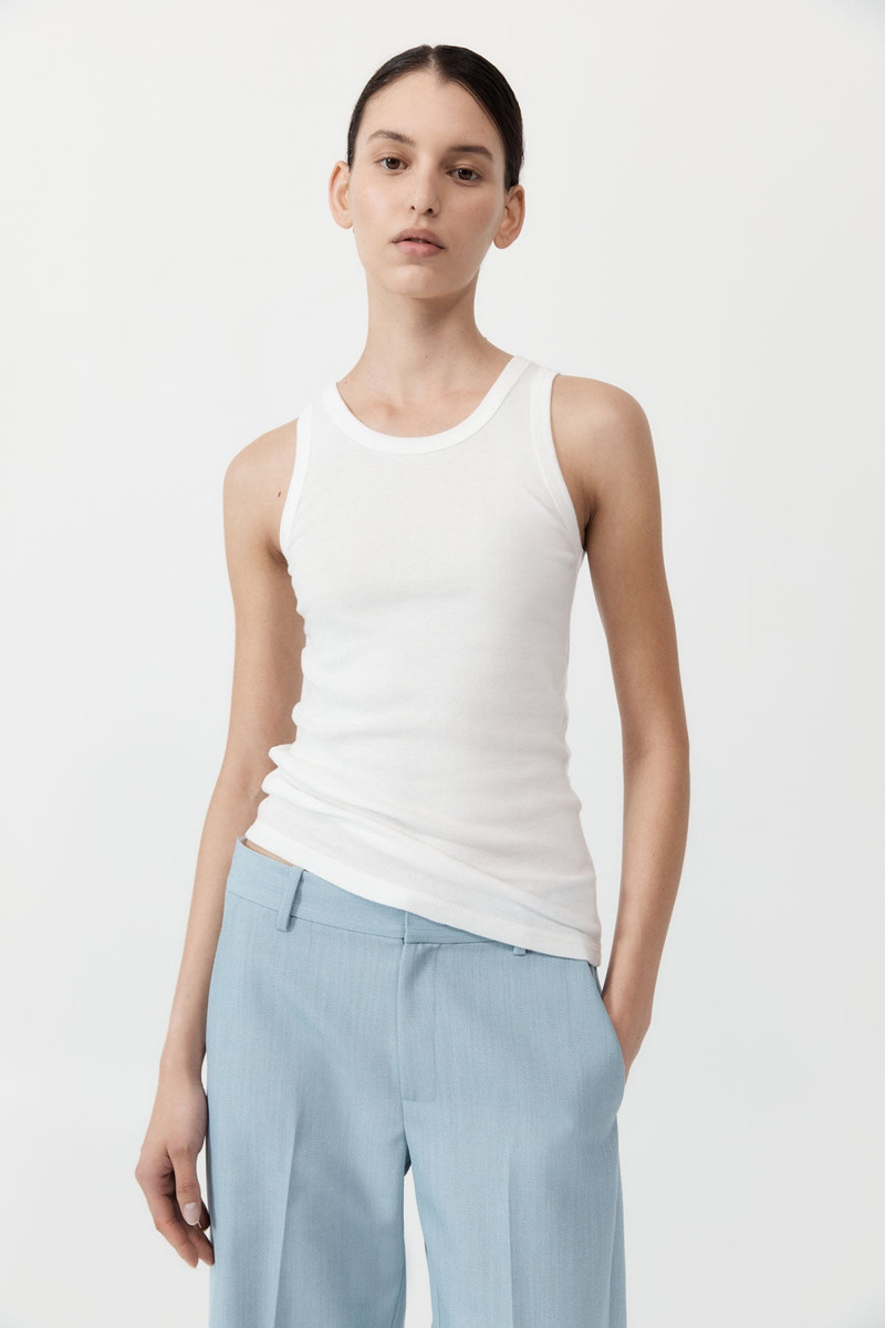 Organic Cotton Singlet - White 2