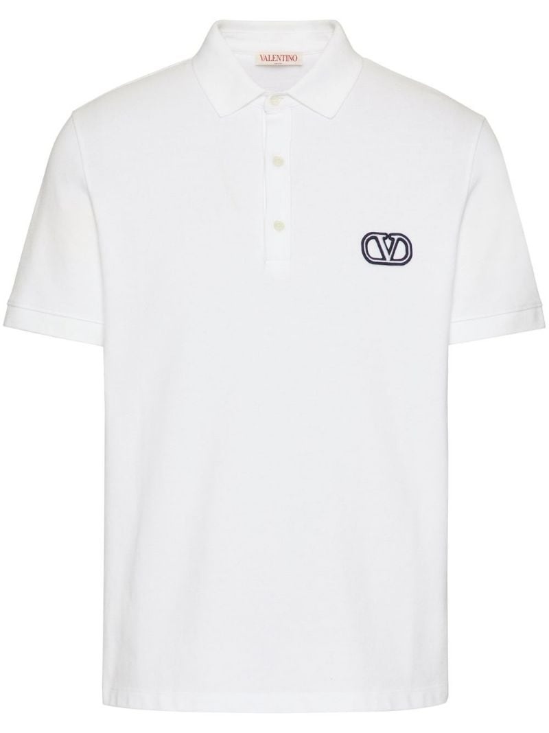 VLogo Signature short-sleeved polo shirt - 1