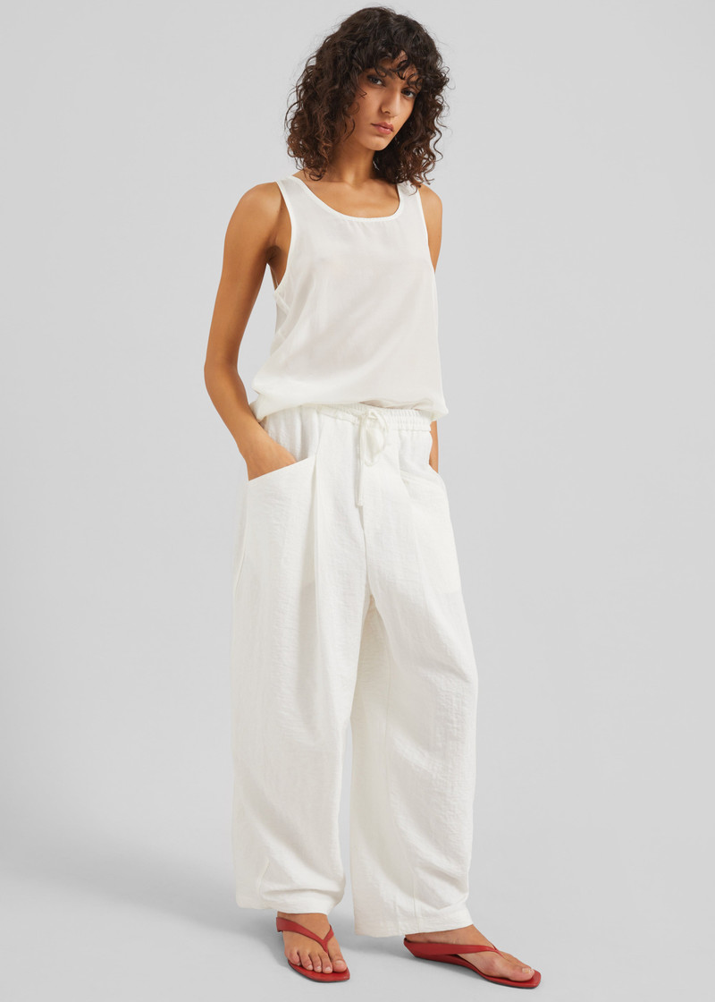 Senart Barrel Leg Pants - Ivory 6
