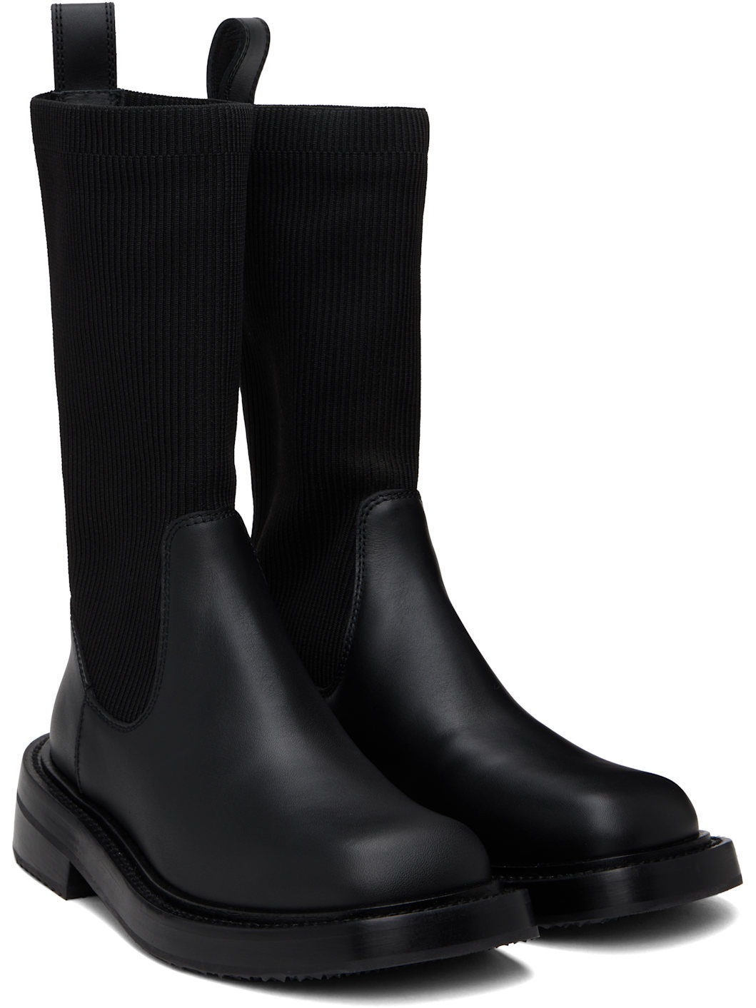Black Detroit Sock Boots - 4