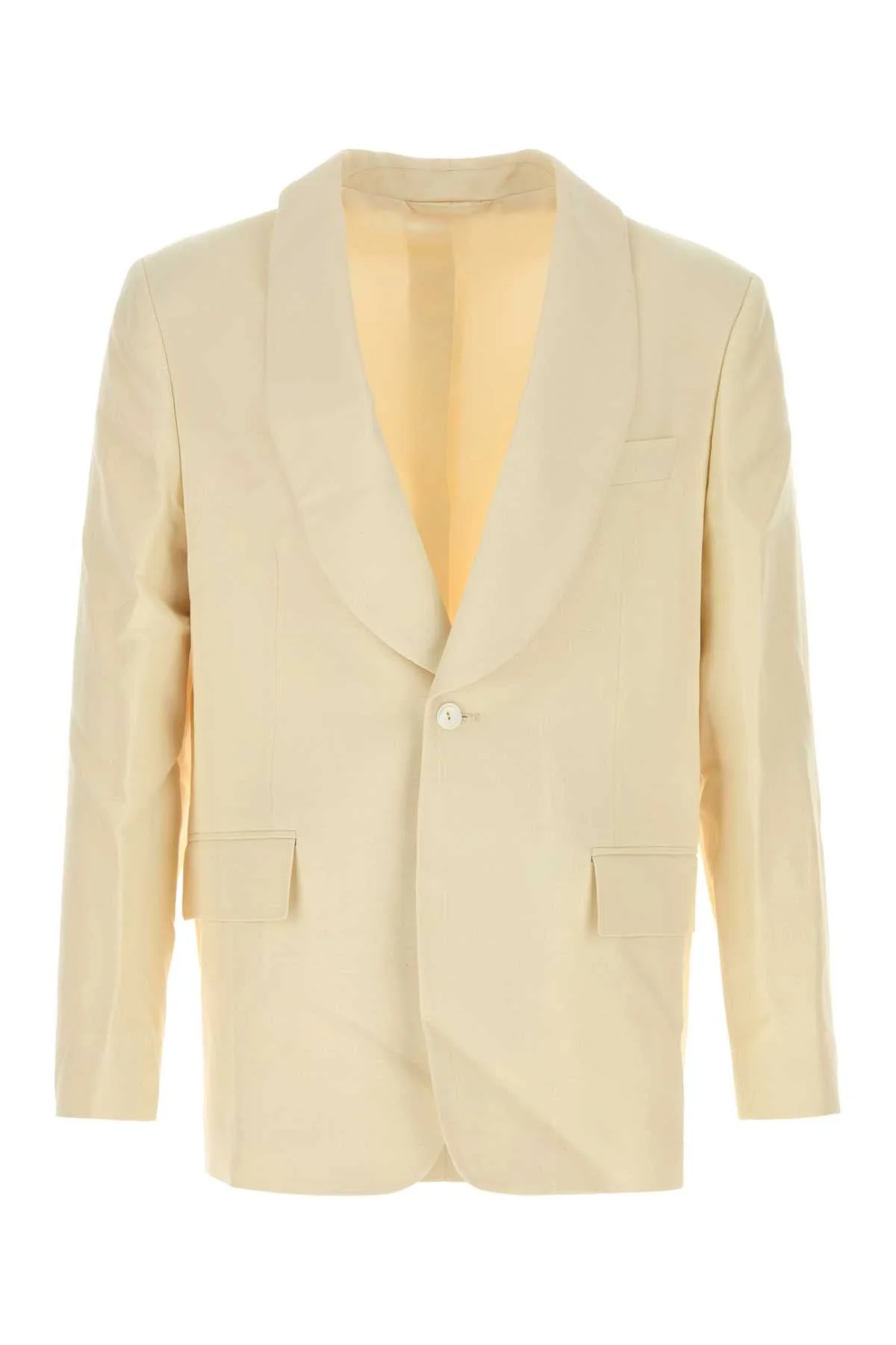 Bode Men Cream Viscose Blend Blazer - 1