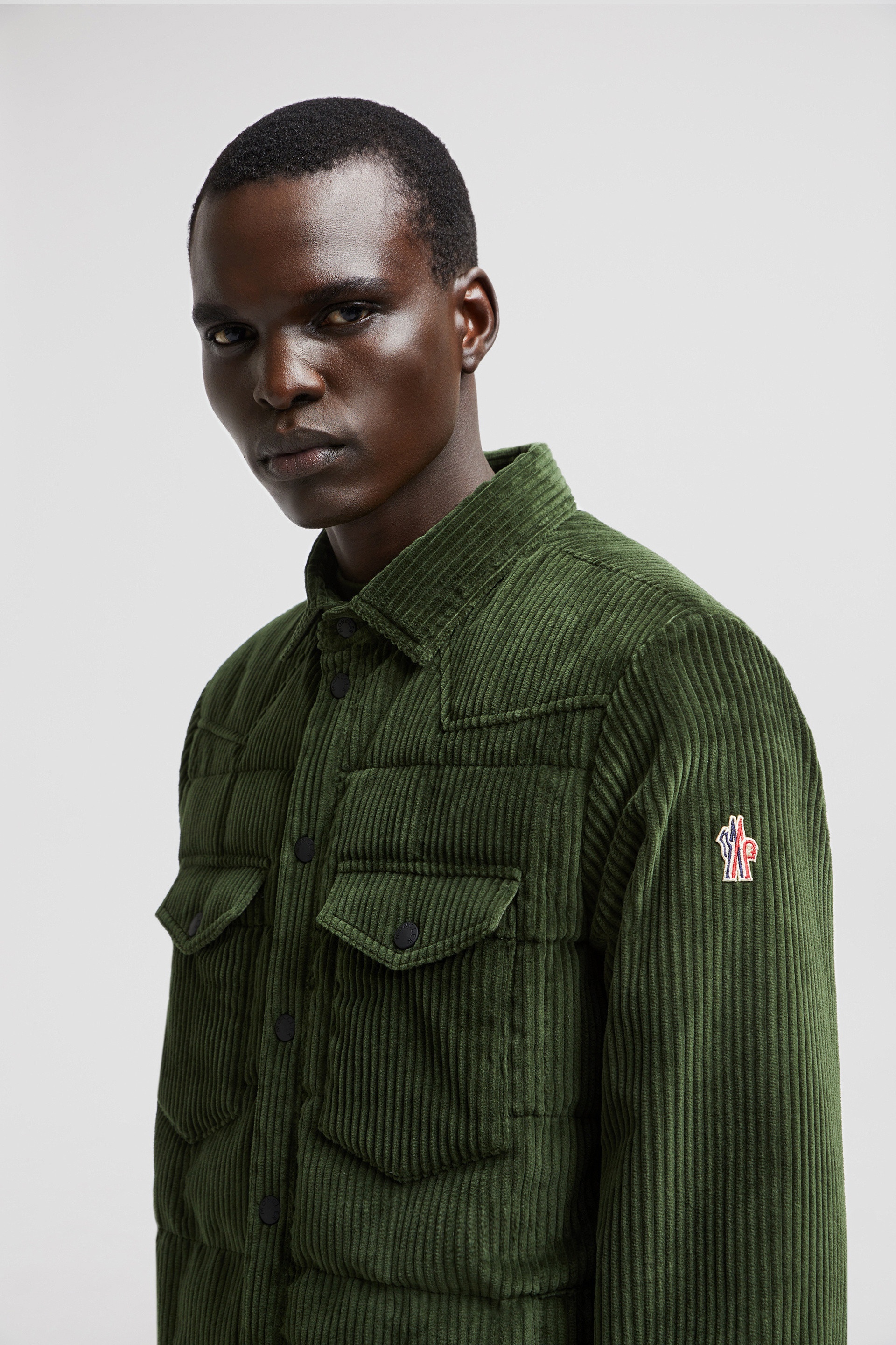 Gelt Corduroy Down Shirt Jacket - 4