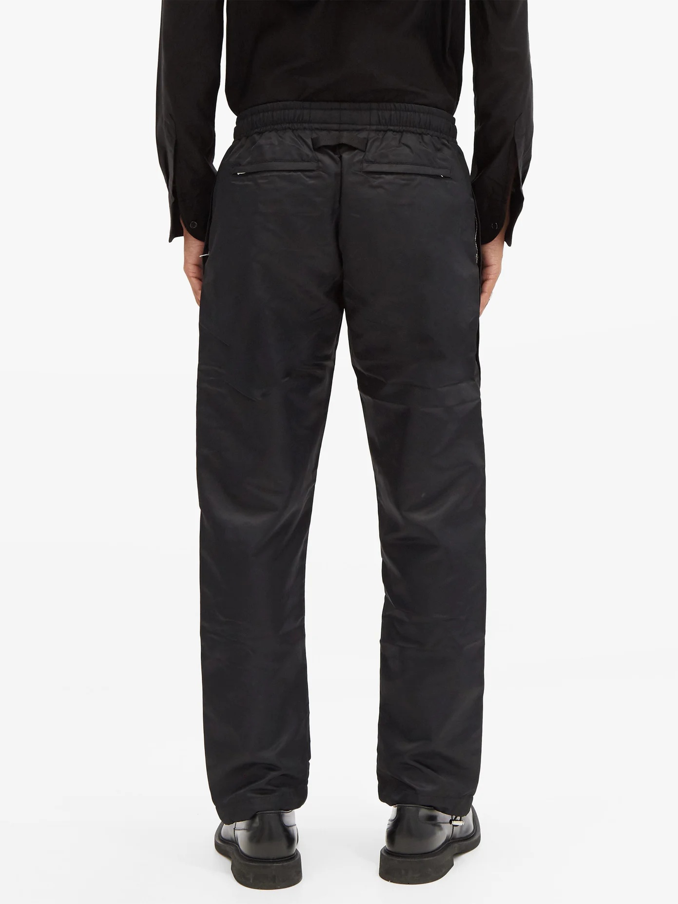 Rollercoaster-buckle shell track pants - 5