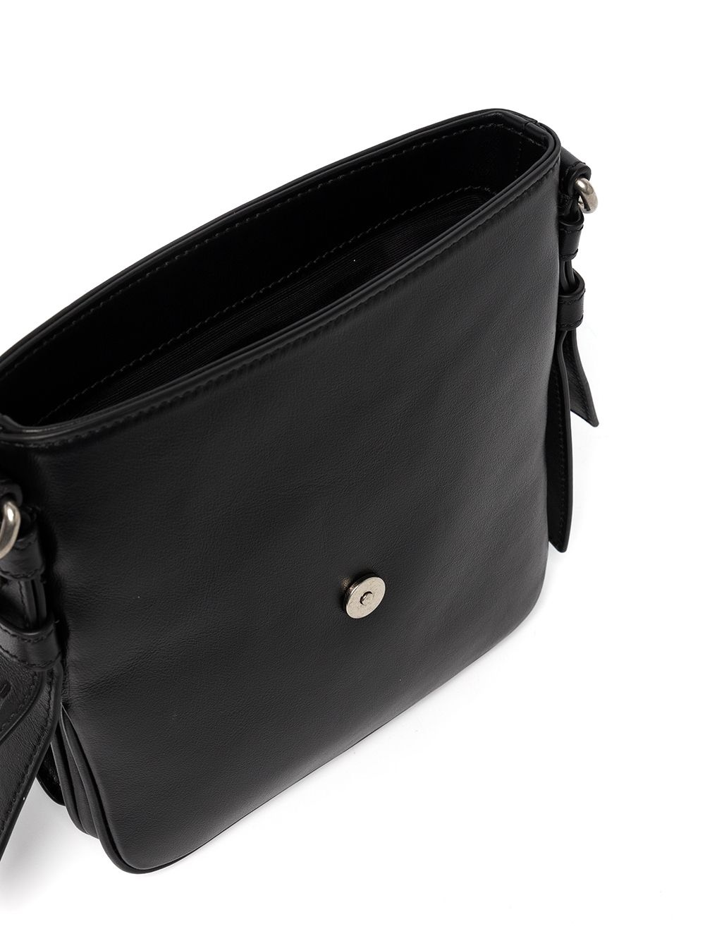 T-buckle leather messenger bag - 5