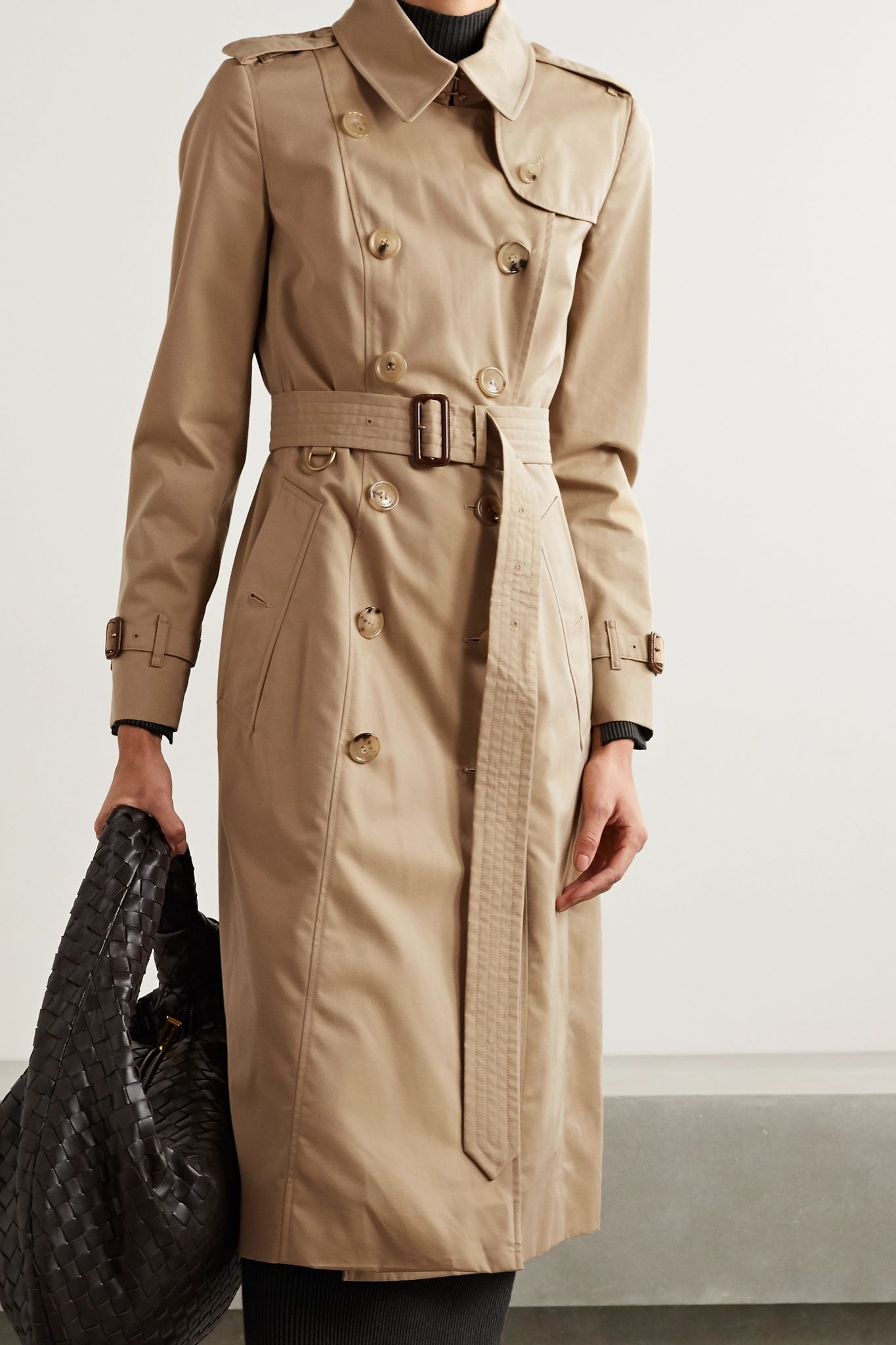 The Chelsea Long cotton-gabardine trench coat - 3