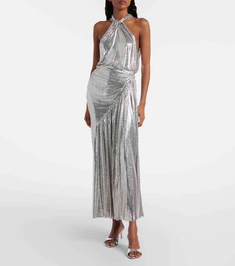 rabanne Chainmail draped maxi skirt outlook