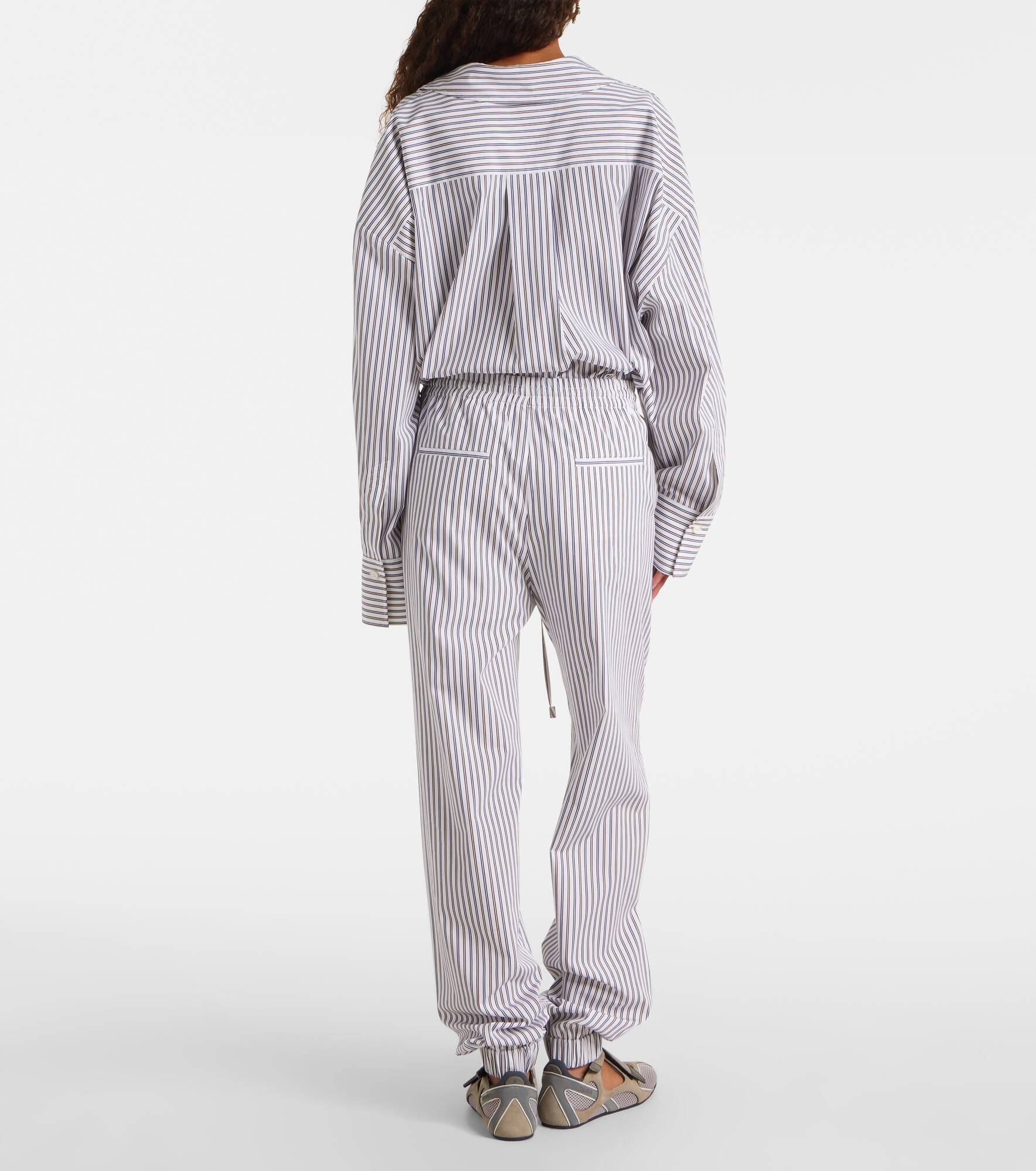 Striped cotton sweatpants - 3
