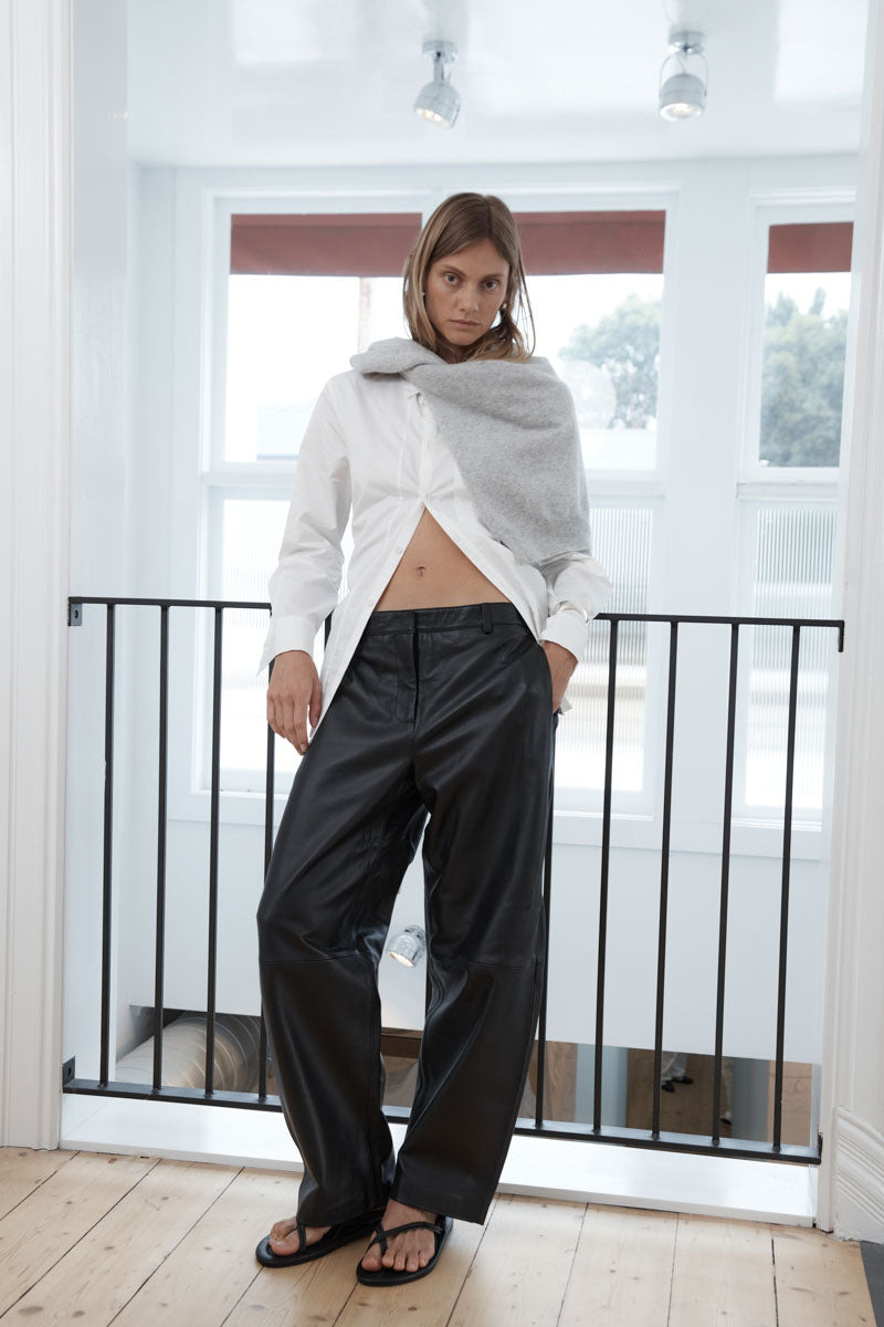 Tie Back Shirt - Off White - 12