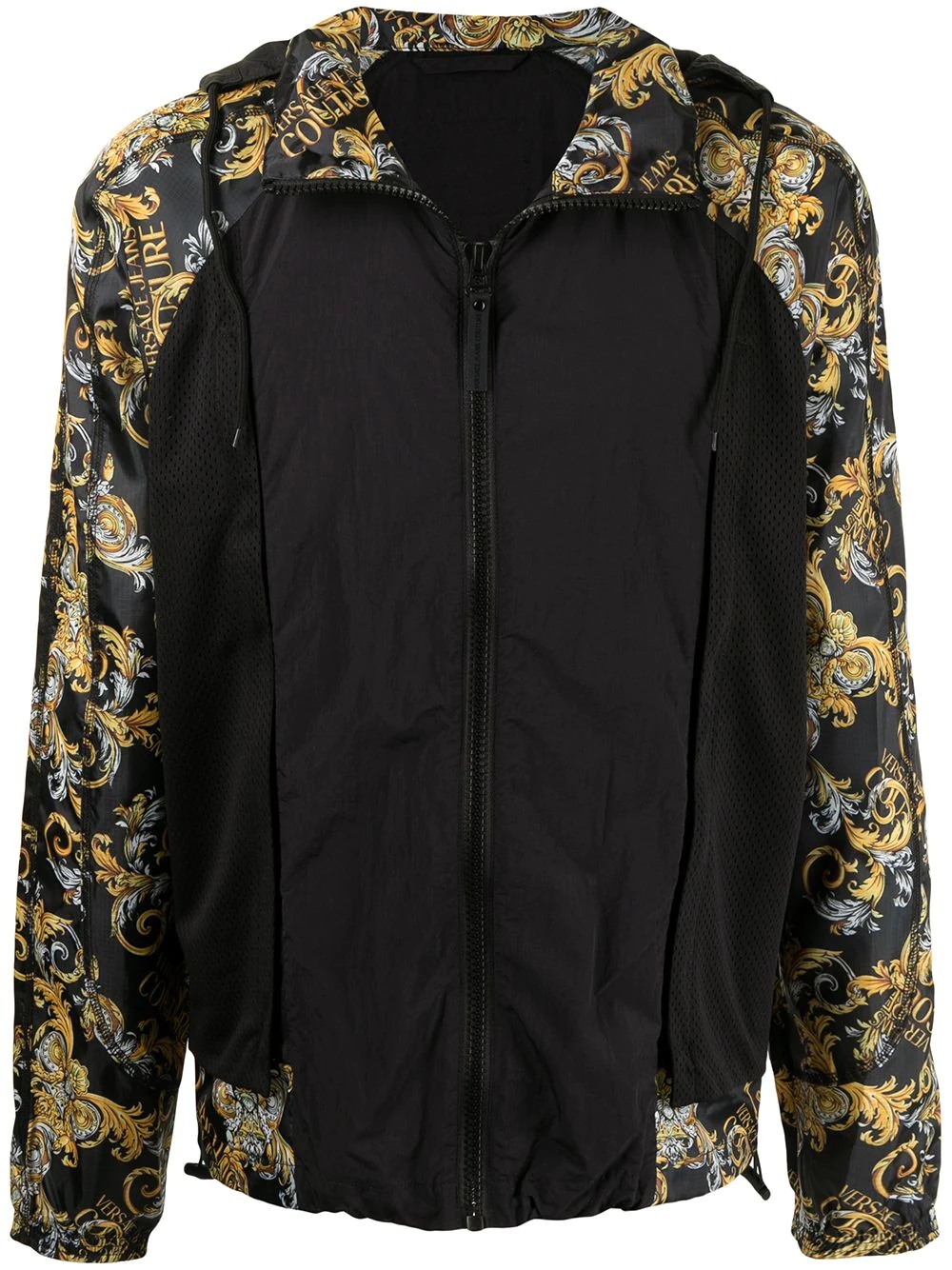 baroque-print track jacket - 1