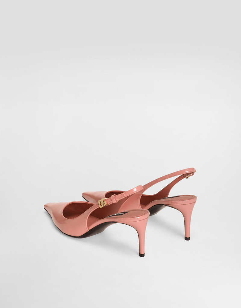 Dolce & Gabbana Polished calfskin slingbacks outlook