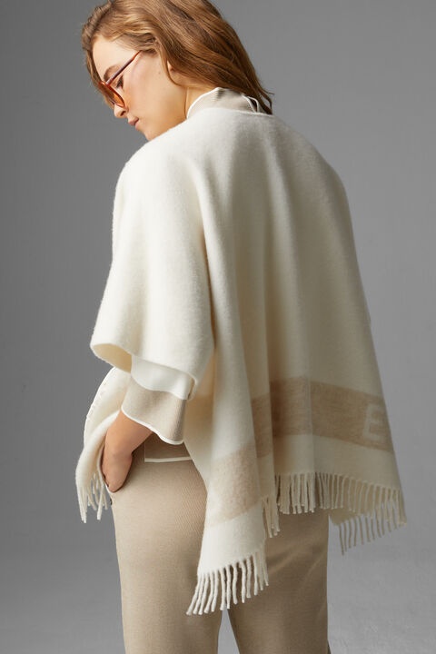 Nancie poncho in Off-white - 3