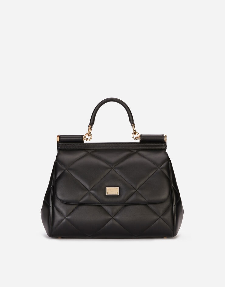 Medium Sicily bag in aria matelassé calfskin - 1