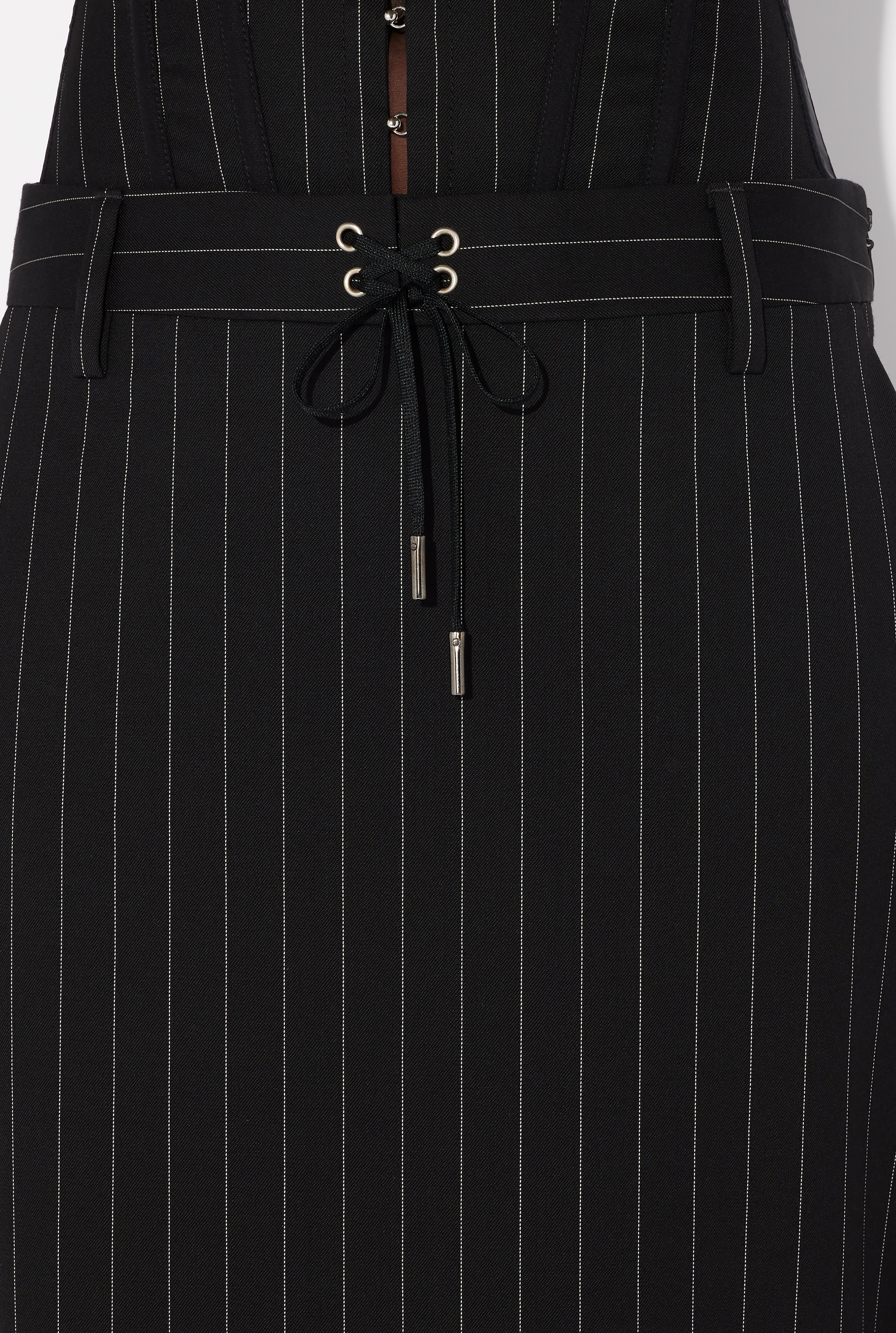 THE LACE-UP SUIT PANT SKIRT - 4