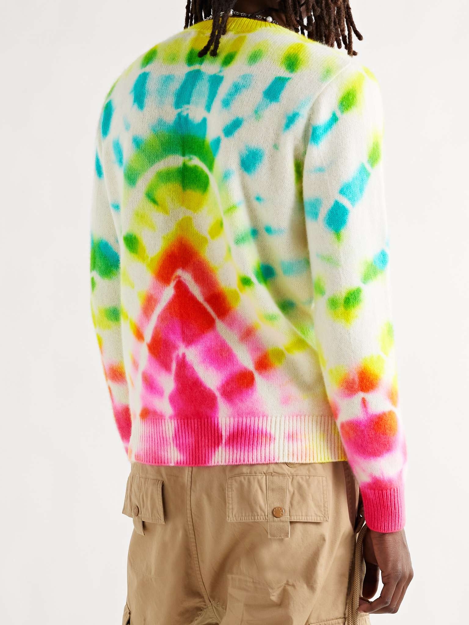 Burst Tie-Dyed Cashmere Sweater - 4