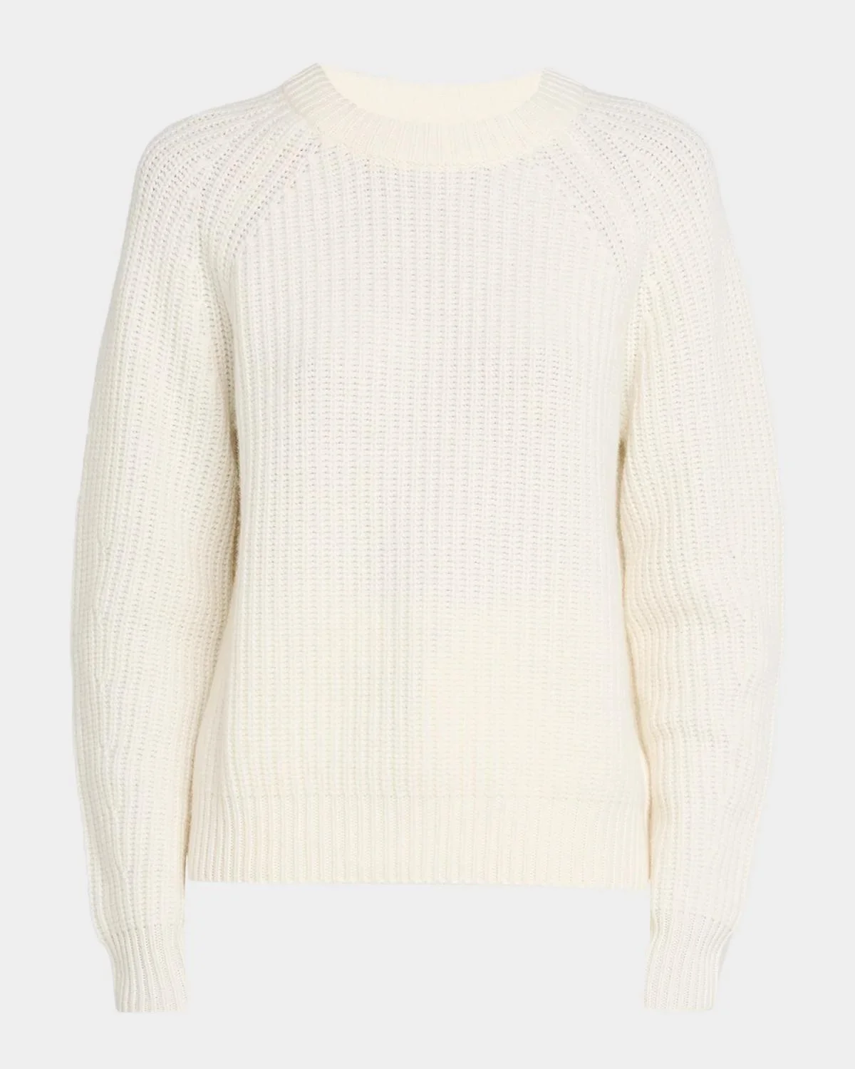Miki Raglan-Sleeve Cashmere Crewneck Sweater - 1