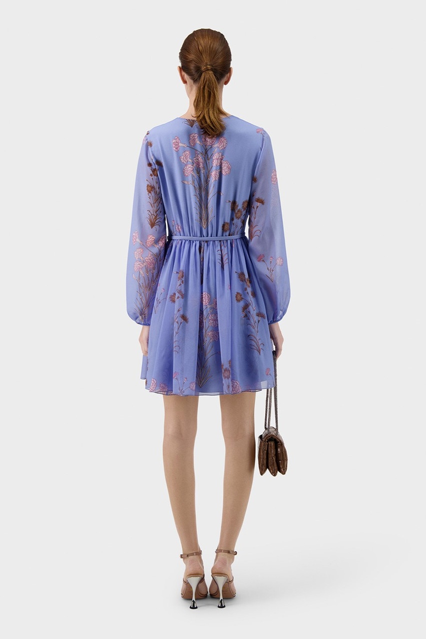 Printed Georgette Mini Dress - 3