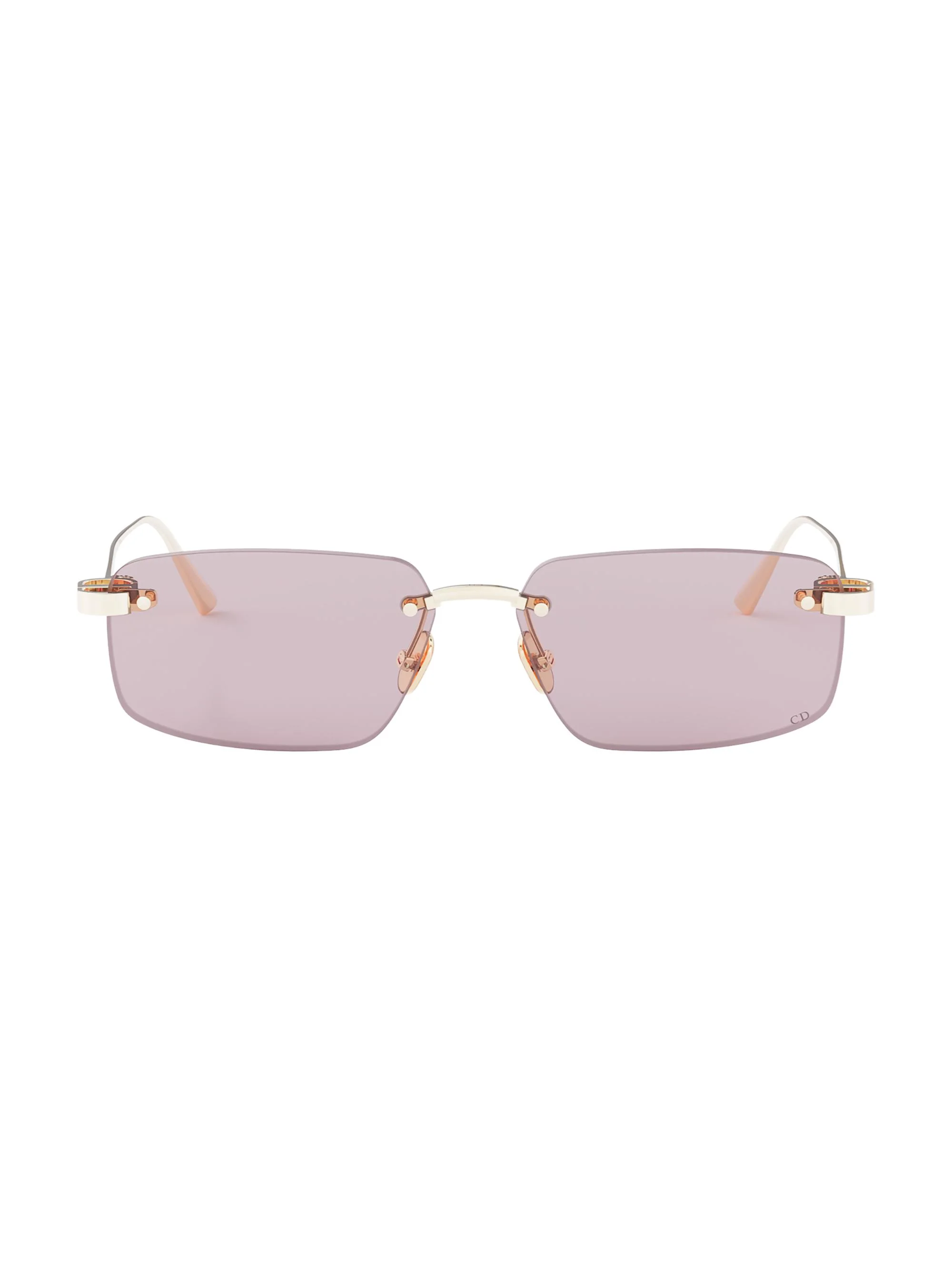 Women's CDior S4U 57MM Square Sunglasses - Gold Violet - 1