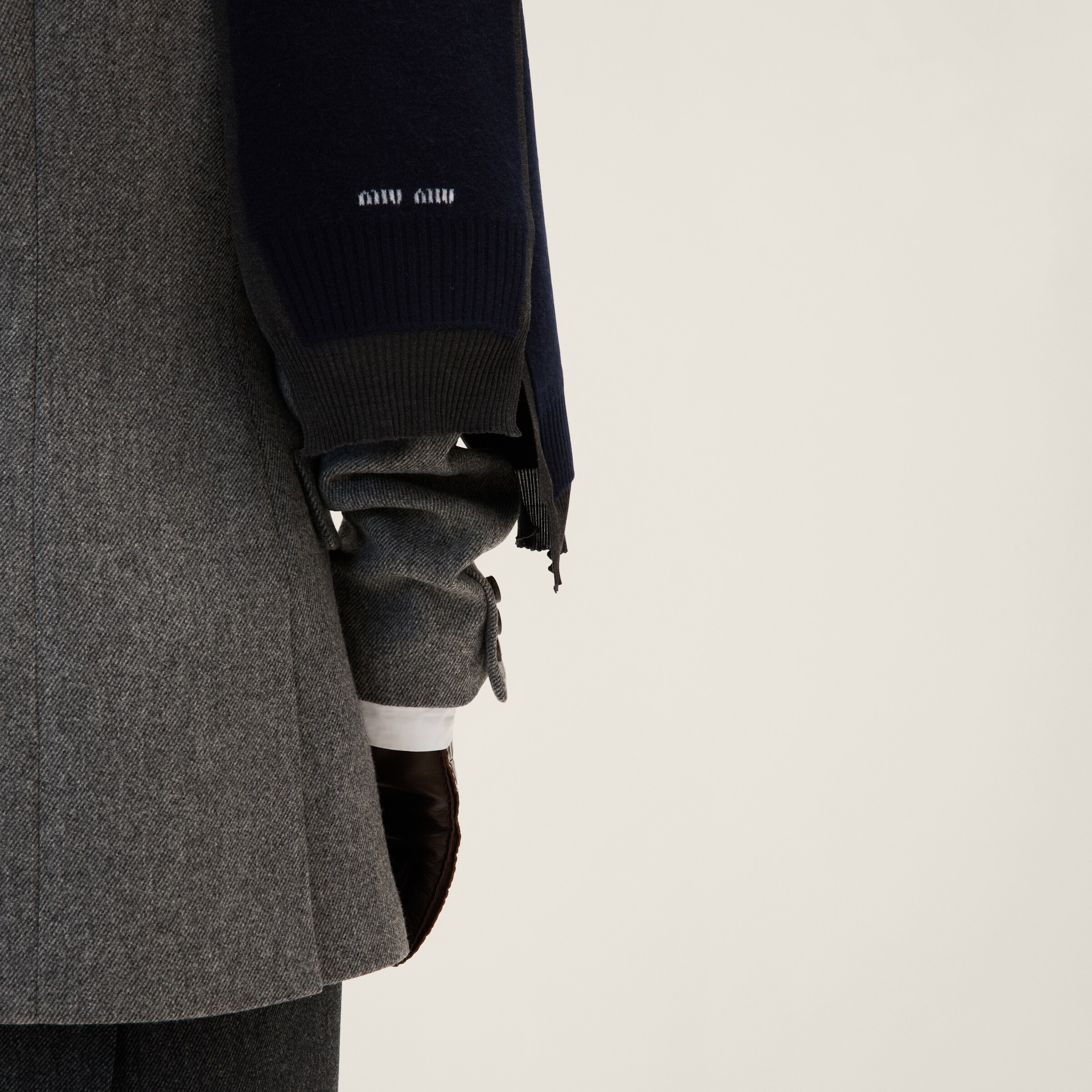 Single-breasted double wool jacket - 4