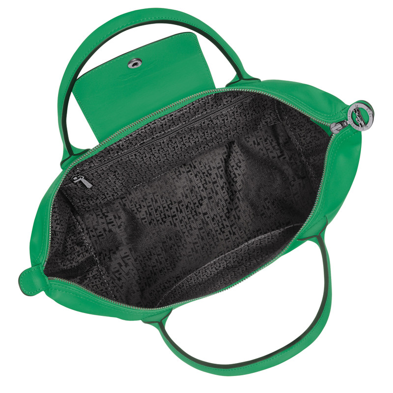 Le Pliage Xtra M Tote bag Green - Leather 5