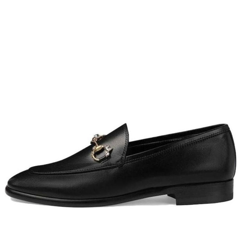 (WMNS) Gucci Jordaan Loafer 'Black Leather' 759918-C9D00-1000 1