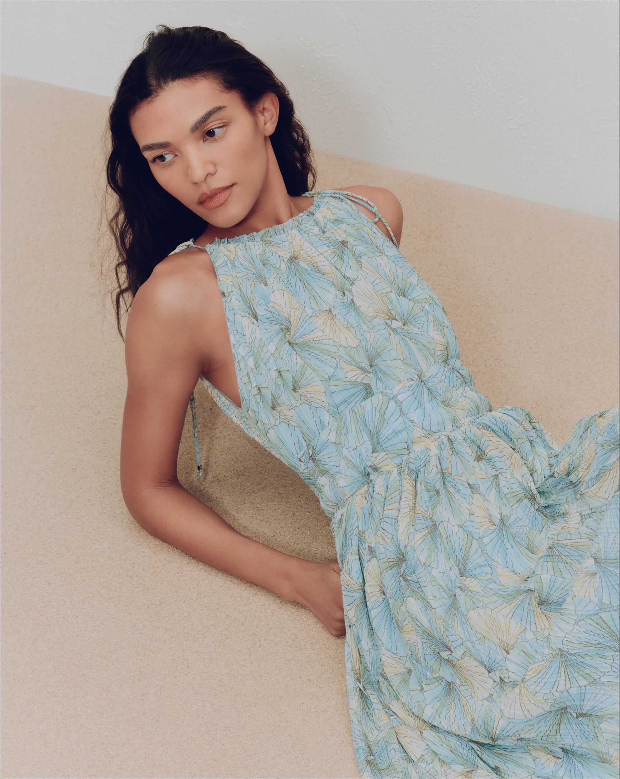 YARDLEY PLEATED MAXI DRESS - 7