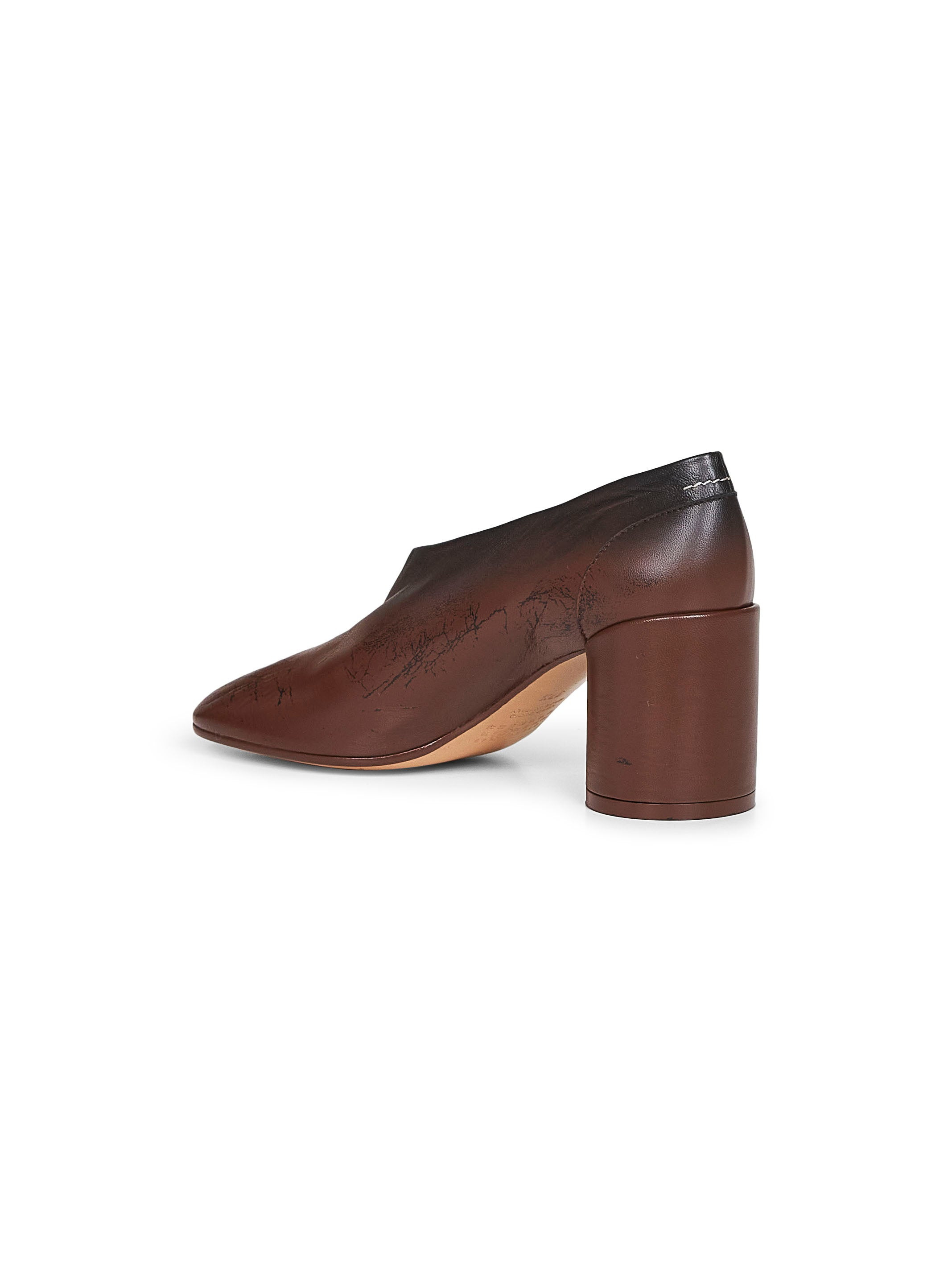 Brown gradient leather anatomic pumps - 3