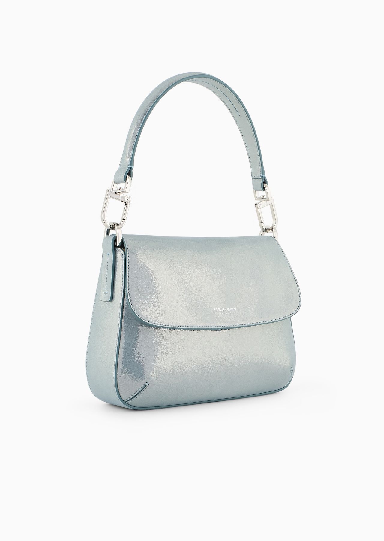La Prima Soft small baguette bag in shiny nubuck - 2