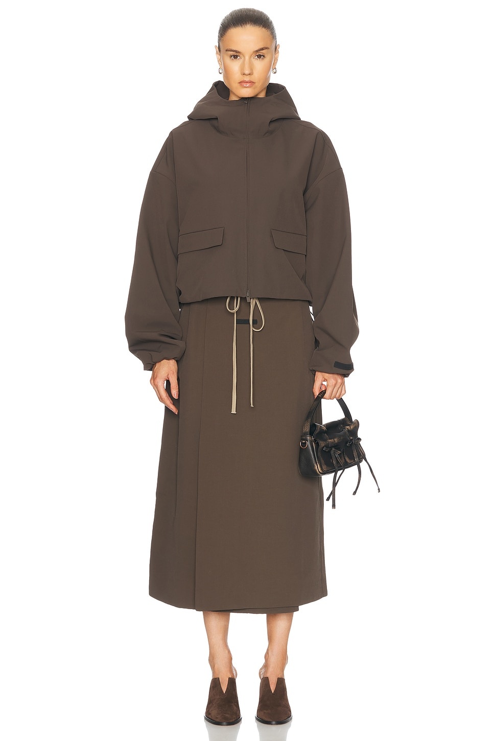 Military Nylon Wrap Skirt - 5