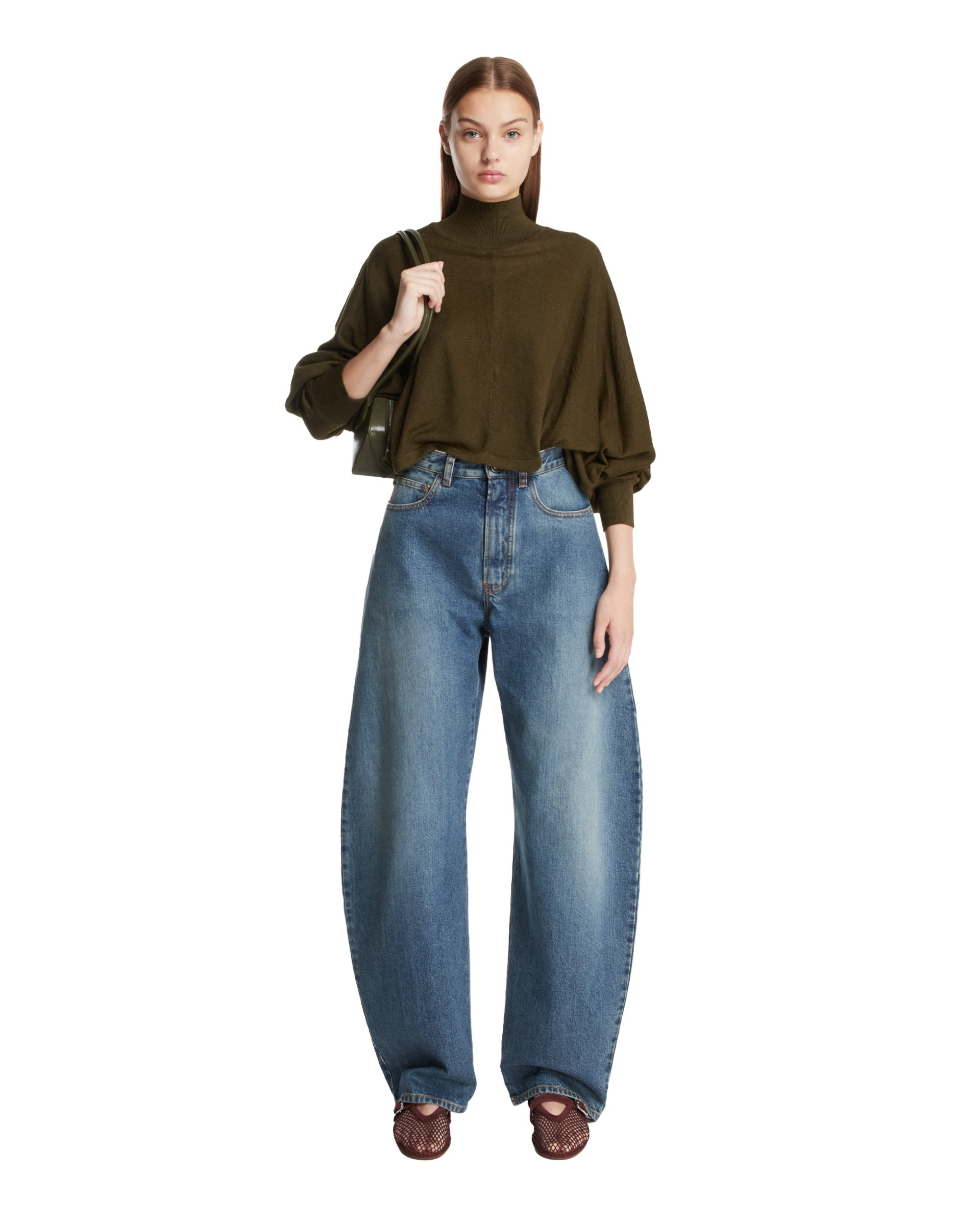 デニム・ジーパン ALAIA Low Round Ice Denim jeans Alaïa Round Jeans | Blue | FARFETCH