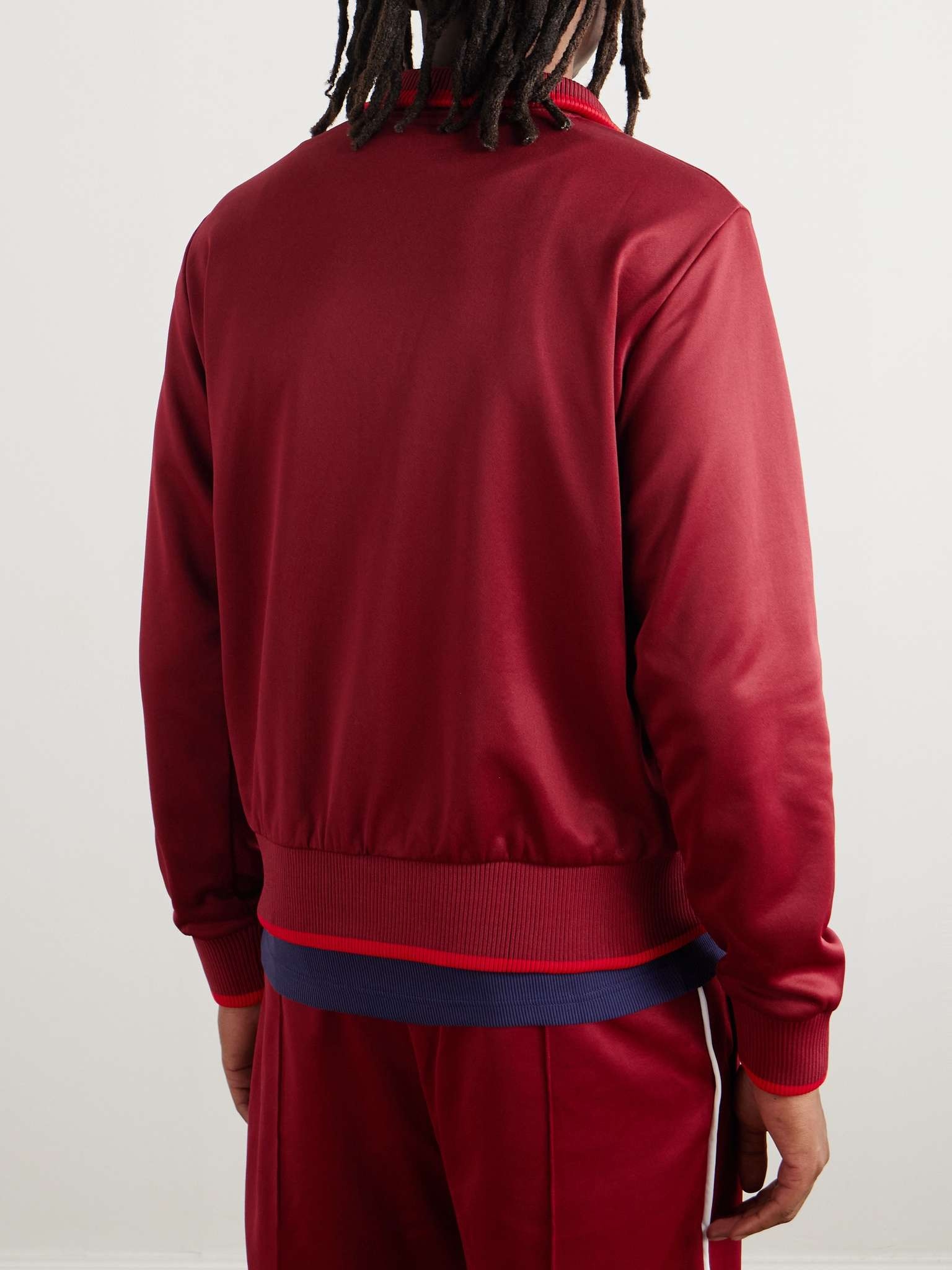 Essence Logo-Embroidered Striped Tech-Jersey Track Jacket - 3