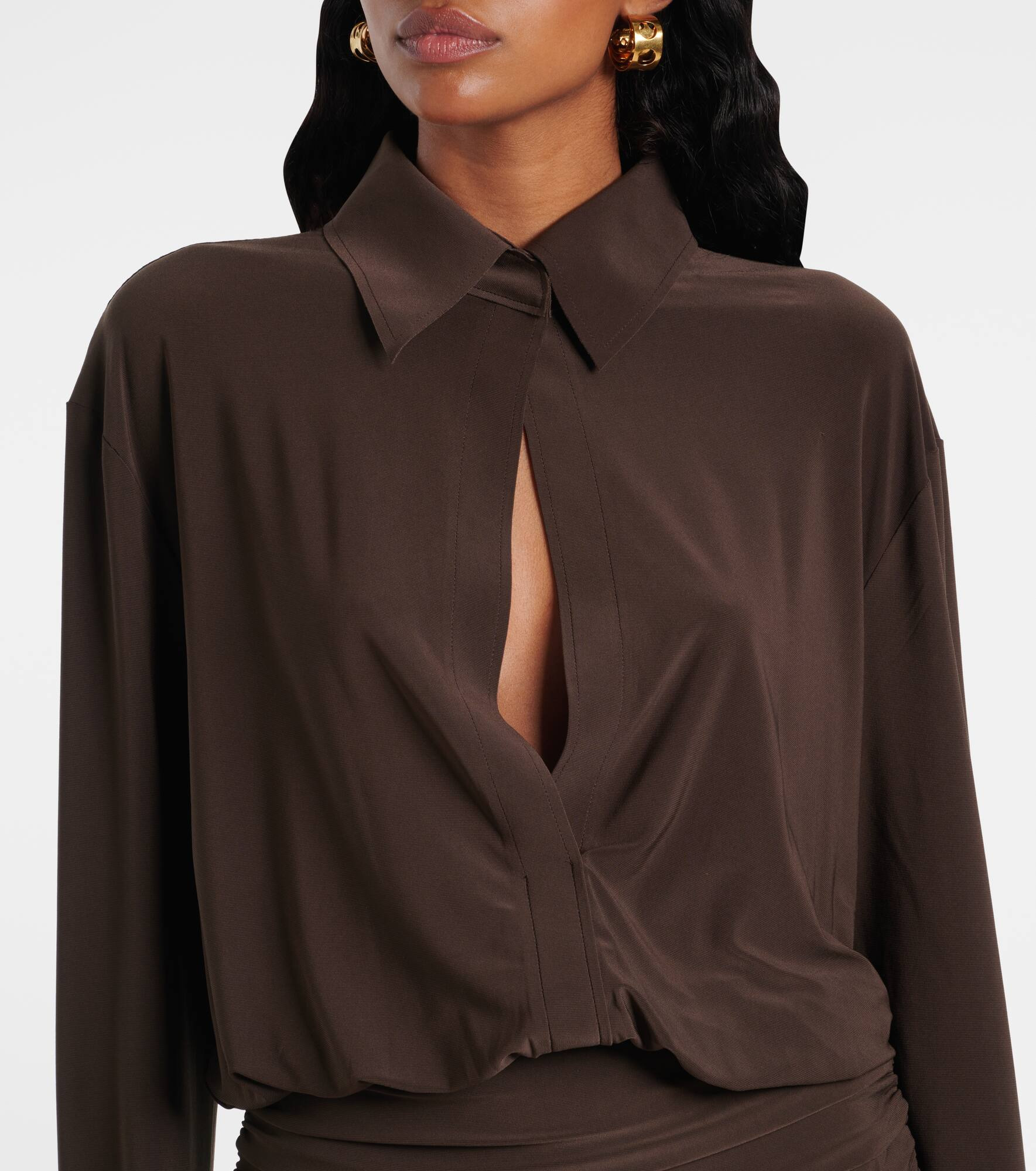 Ruched shirt dress - 4