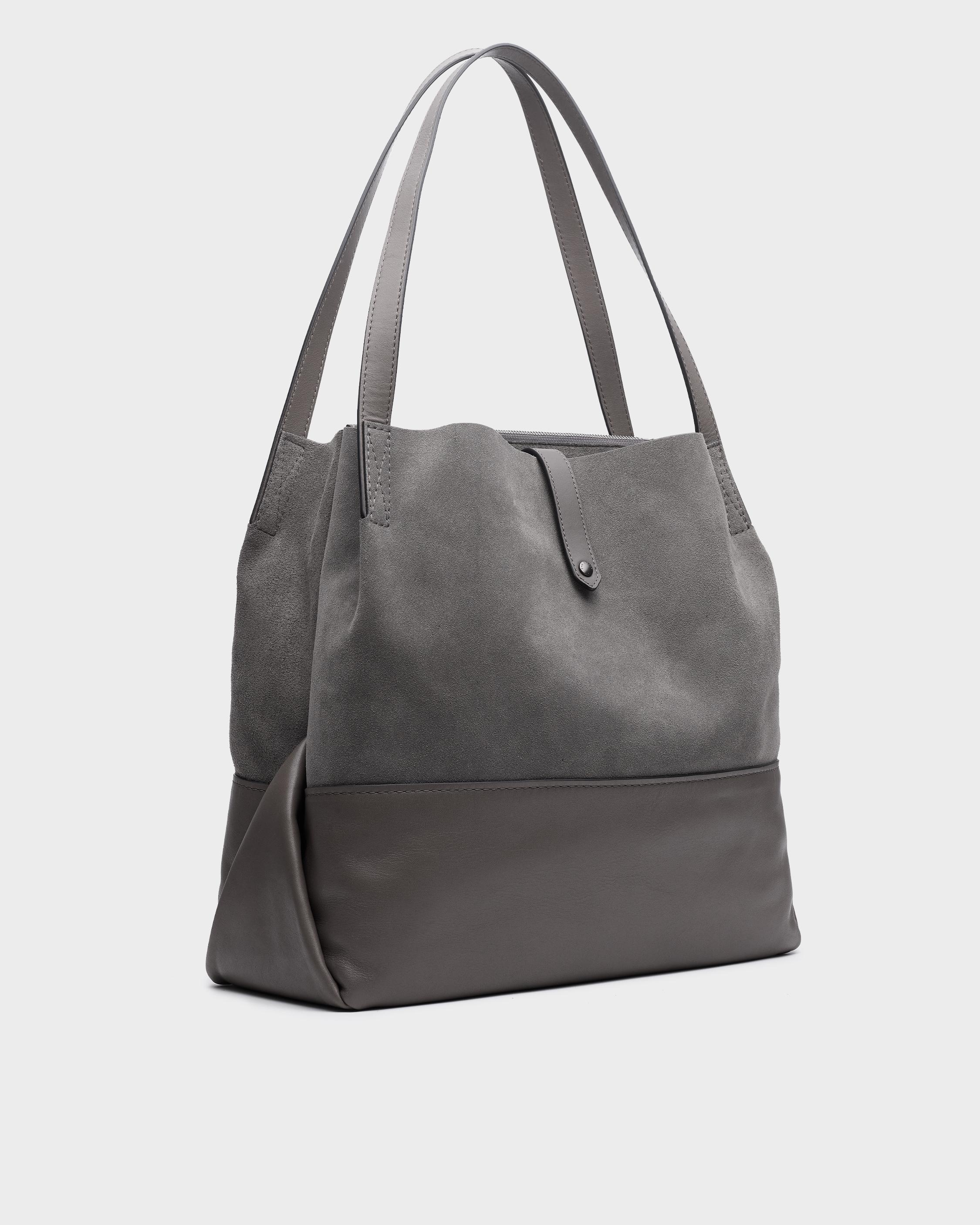 Rag & Bone Passenger Tote - Leather Large Tote Bag in Black