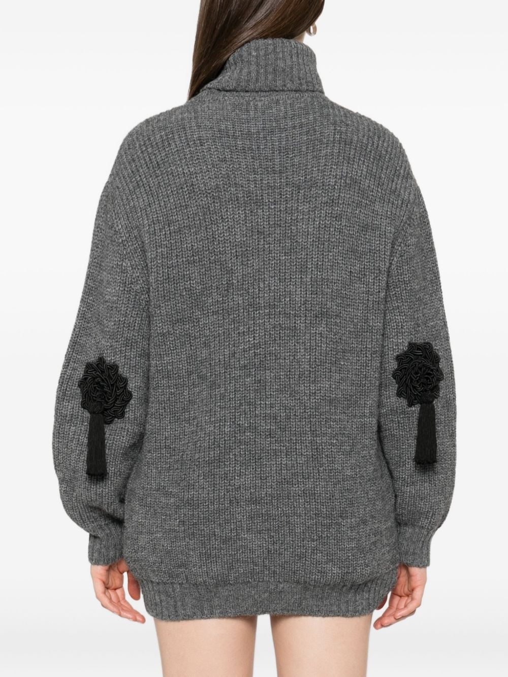 roll-neck tassel-embellished sweater - 4