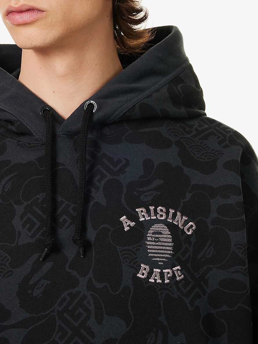 Asia Camo brand-embroidered cotton-jersey hoody - 5