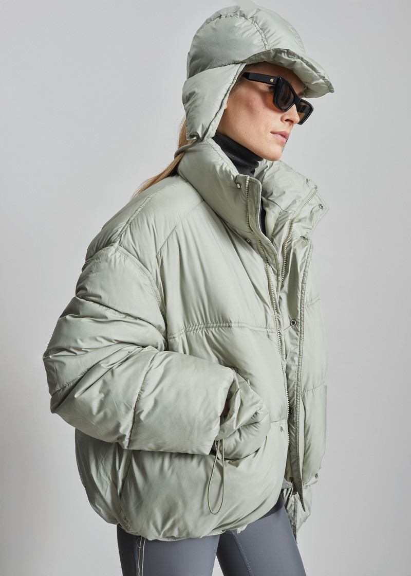 Moena Puffer Jacket & Accessories Set - Sage 6