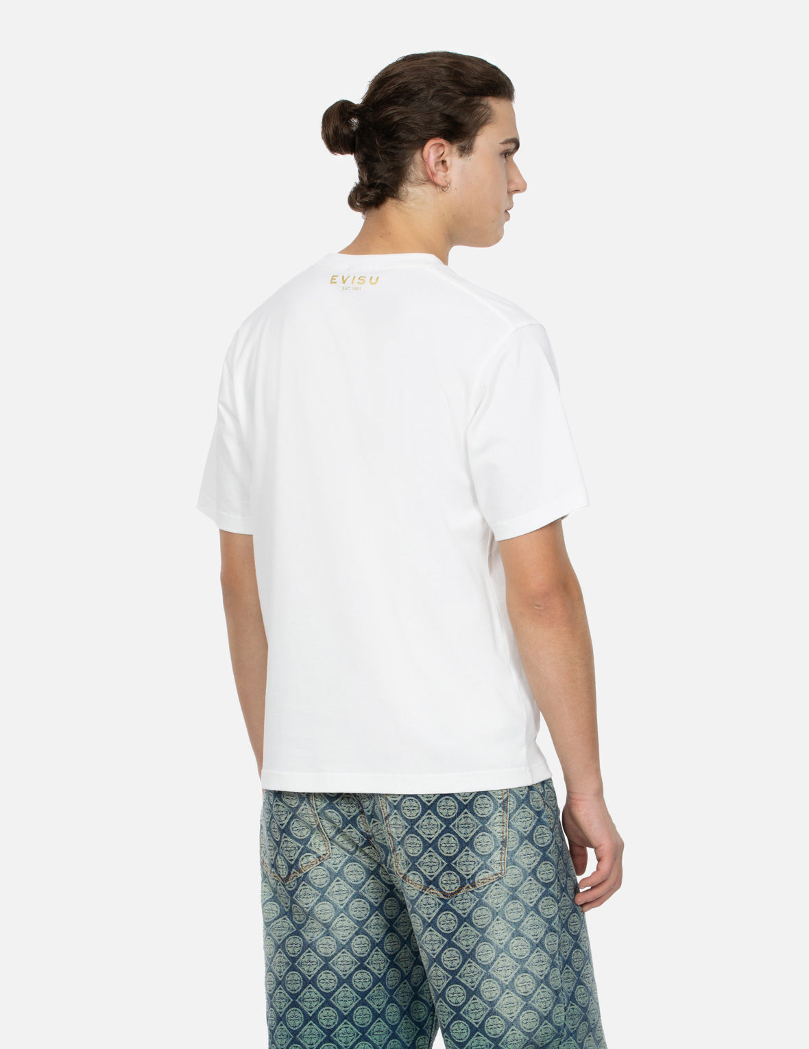 KAMON AND LOGO FOIL PRINT REGULAR FIT T-SHIRT - 8