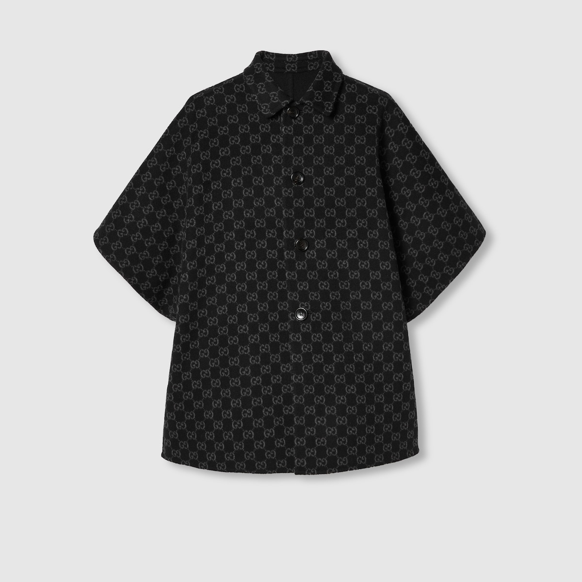 Reversible GG silk wool coat - 10