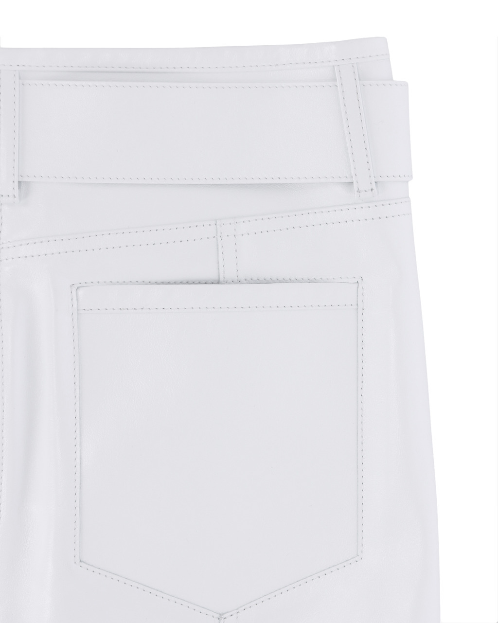 LEATHER SKIRT WITH BELT - 6