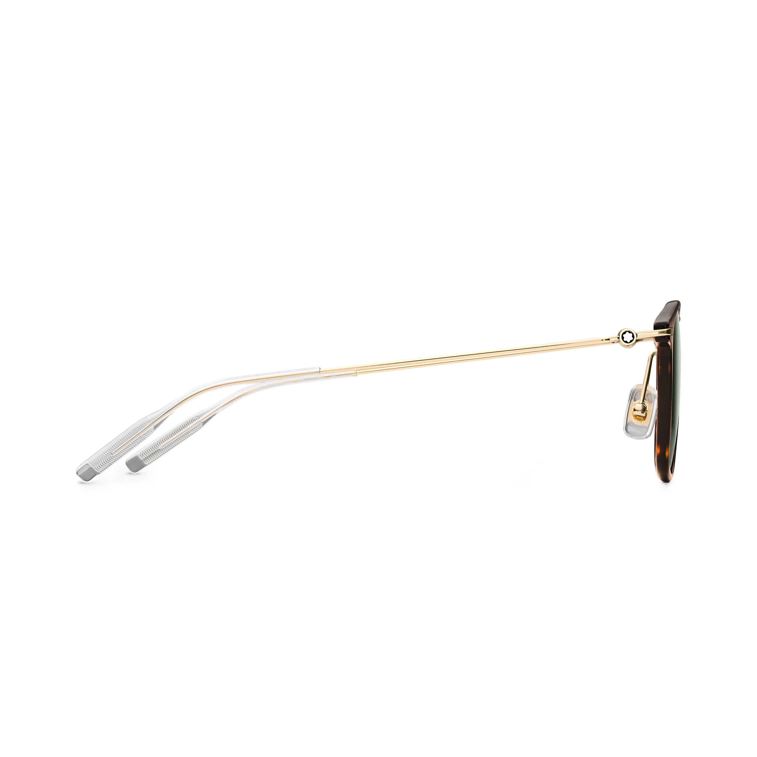Round Sunglasses with Havana Colored Injected Frame - 2