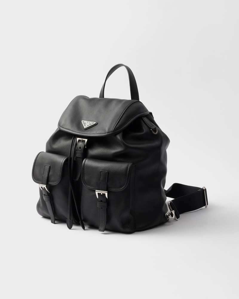 Prada Medium leather backpack outlook
