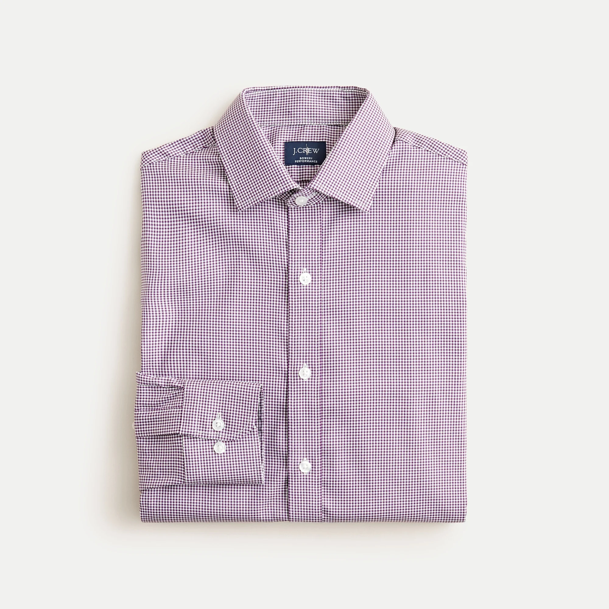 Bowery performance stretch dress shirt with spread collar - 1
