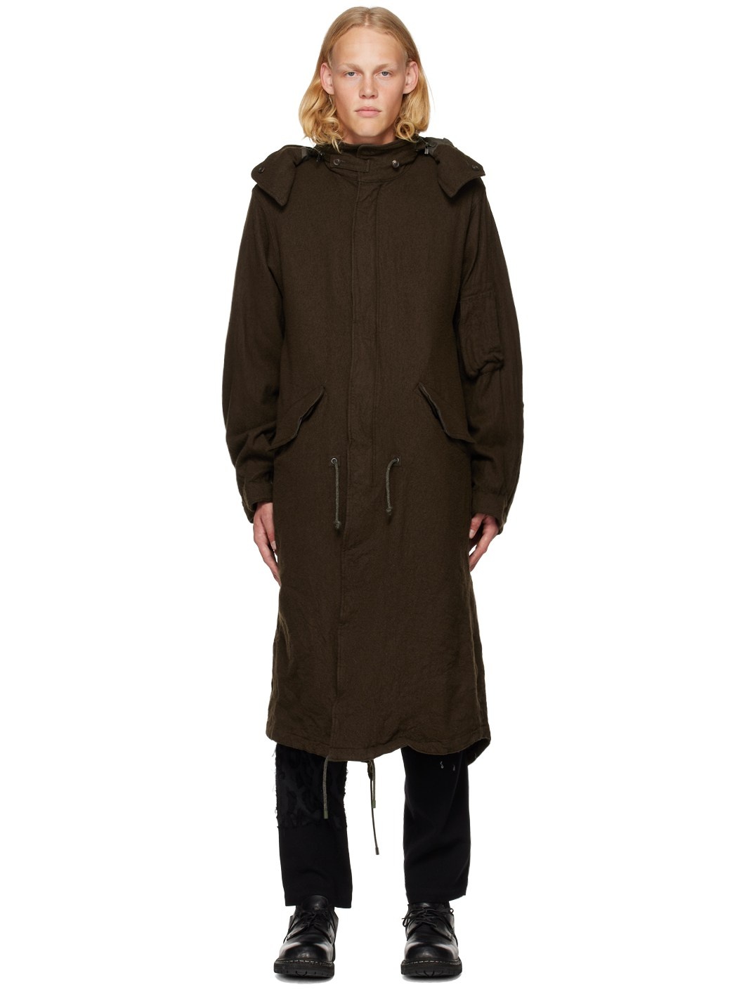 Brown Milling Coat - 1