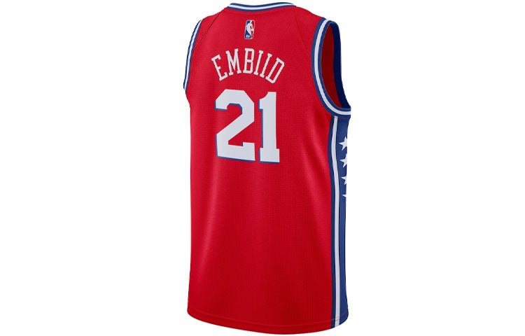 Air Jordan x NBA Philadelphia 76ers Jerseys 'Joel Embiid 21' CV9490-666 - 3