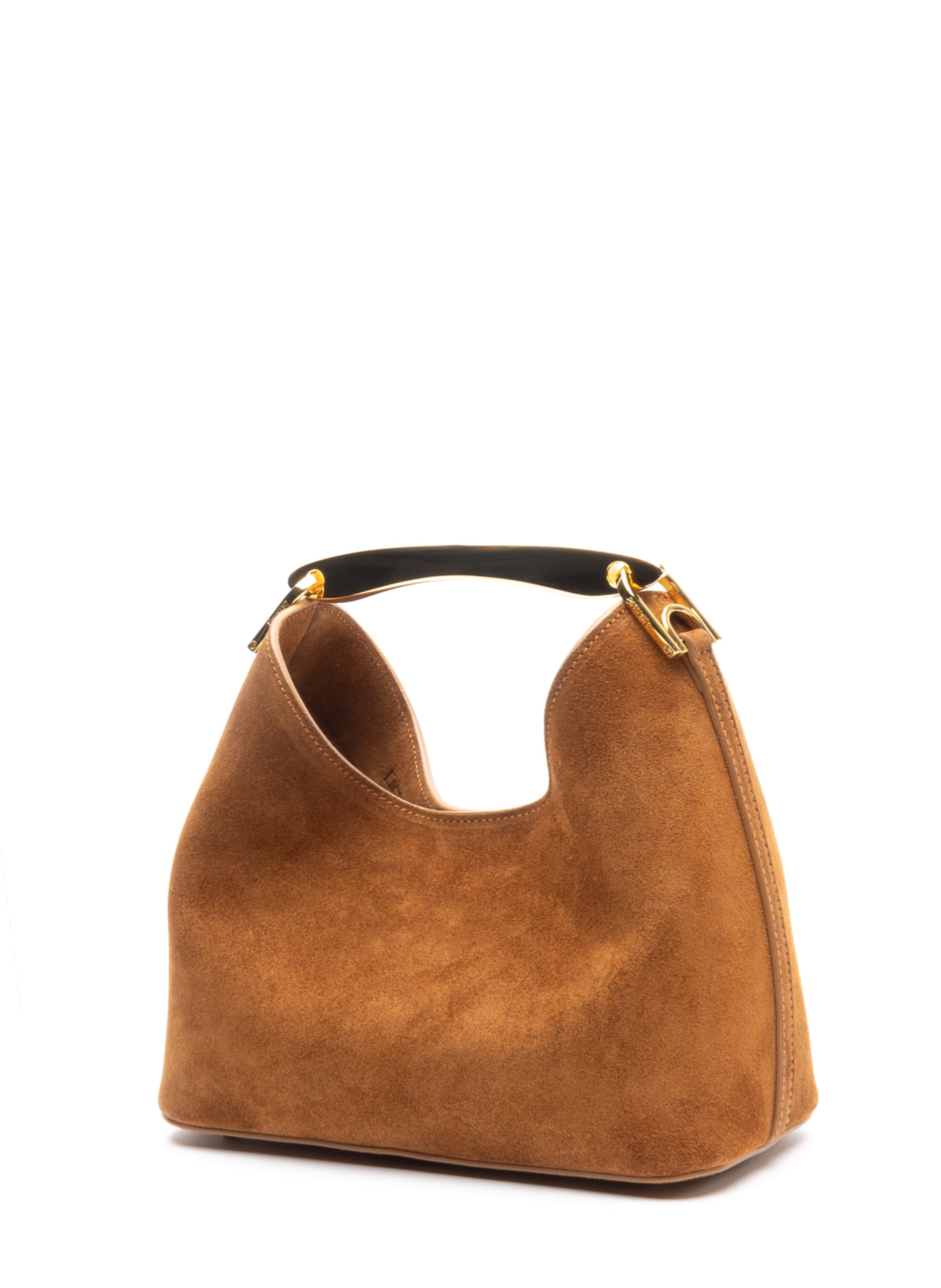 Small Boomerang Suede Cognac - 2