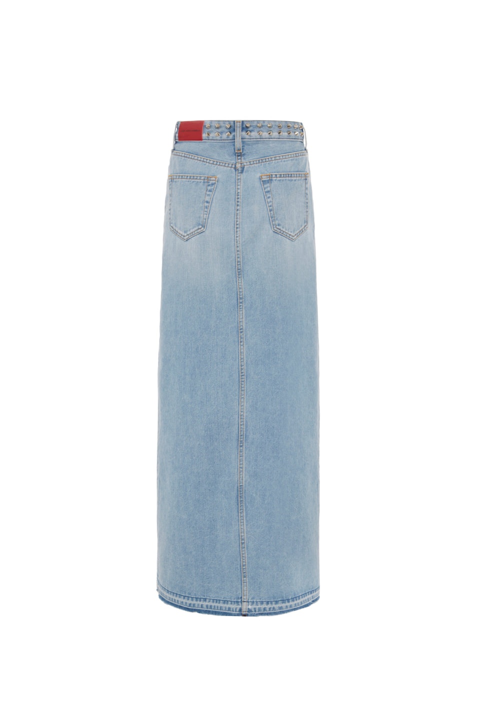 DENIM LONG SKIRT WITH EMBELLISHMENT - 2